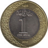 Монета. Саудовская Аравия. 1 риал 2016 (1438) год. рев.