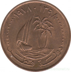 Монета. Катар. 5 дирхамов 1978 год. 