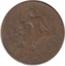 Монета. Франция. 5 сантимов 1902 год.