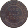 Монета. Австралия. 1/2 пенни 1927 год. ав.