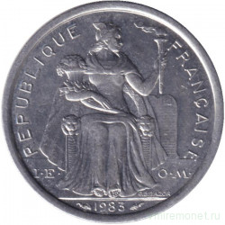 Монета. Новая Каледония. 1 франк 1983 год.