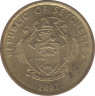 Монета. Сейшельские острова. 5 центов 2007 год. ав.