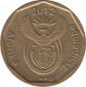 Монета. Южно-Африканская республика (ЮАР). 20 центов 2012 год. ав.