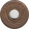 Монета. Британская Восточная Африка. 1 цент 1942 год. (I). ав.