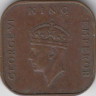 Монета. Малайя (Малайзия). 1 цент 1941 год. рев.