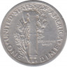 Монета. США. 10 центов 1920 год. Без отметки монетного двора. рев.