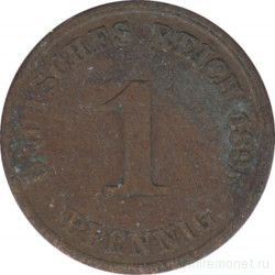 Монета. Германия (Германская империя 1871-1922). 1 пфенниг 1895 год. (J).