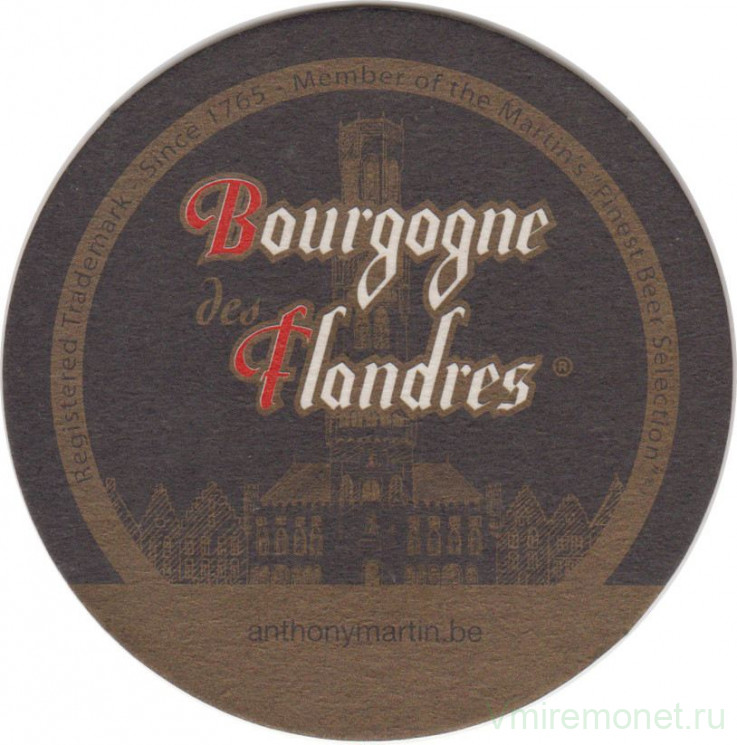 Подставка. Пиво  "Bourgogne des Flandres".