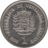 Монета. Венесуэла. 1 боливар 1989 год. ав.