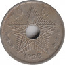 Монета. Бельгийское Конго. 10 сантимов 1922 год. ав.
