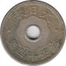 Монета. Япония. 10 сенов 1925 год (14-й год эры Тайсё). ав.