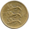 Монета. Эстония. 10 сентов 1996 год. ав