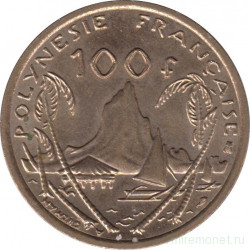 Монета. Французская Полинезия. 100 франков 2000 год.