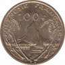 Монета. Французская Полинезия. 100 франков 2000 год. рев.