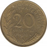 Монета. Франция. 20 сантимов 1970 год. ав.