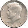 Монета. США. 50 центов 1969 год. Монетный двор D. ав.