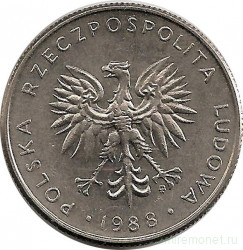 Монета. Польша. 10 злотых 1988 год.