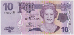 Банкнота. Фиджи. 10 долларов 2011 год. Тип 111b.