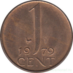 Монета. Нидерланды. 1 цент 1979 год.