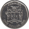 Монета. Ямайка. 1 доллар 2015 год. рев.