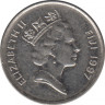 Монета. Фиджи. 5 центов 1997 год. ав.