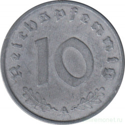 Монета. Германия. Третий Рейх. 10 рейхспфеннигов 1942 год. Монетный двор - Берлин (А).