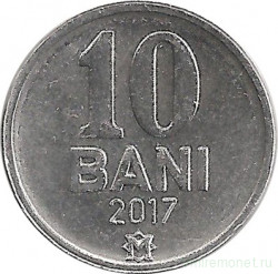 Монета. Молдова. 10 баней 2017 год.