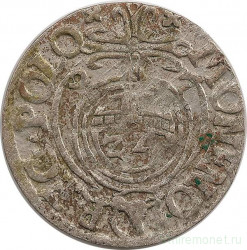 Монета. Польша. Полторак (1,5 гроша) 1627 год. Сигизмунд III Ваза. (Пруссия)