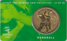 Монета. Австралия. 5 центов 2000 год. XXVII летние Олимпийские игры в Сиднее. Гандбол. В блистере. ав.