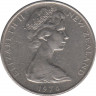 Монета. Новая Зеландия. 10 центов 1978 год. ав.