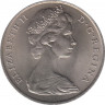 Монета. Гибралтар. 1 крона 1969 год. рев.