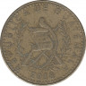 Монета. Гватемала. 1 кетцаль 2008 год.ав.