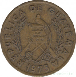 Монета. Гватемала. 1 сентаво 1975 год.