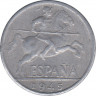 Монета. Испания. 10 сентимо 1945 год. ав.