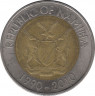 Монета. Намибия. 10 долларов 2010 год. 20 лет Банку Намибии. рев.