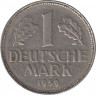 Монета. ФРГ. 1 марка 1959 год. Монетный двор - Гамбург (J). ав.