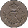  Монета. Дания. 10 эре 1950 год. ав.