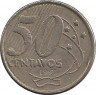 Монета. Бразилия. 50 сентаво 1998 год. ав.