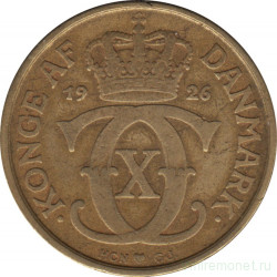 Монета. Дания. 2 кроны 1926 год.