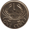 Монета. Сейшельские острова. 1 цент 2014 год. ав.