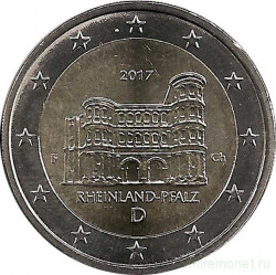 Монета. Германия. 2 евро 2017 год. Рейнланд-Пфальц  (F).