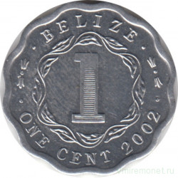 Монета. Белиз. 1 цент 2002 год.