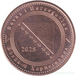 Монета. Босния и Герцеговина. 10 фенингов 2025 год.