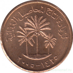 Монета. Объединённые Арабские Эмираты (ОАЭ). 1 филс 2005 год.