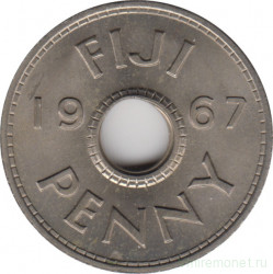 Монета. Фиджи. 1 пенни 1967 год.