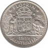 Монета. Австралия. 1 флорин (2 шиллинга) 1959 год. ав.