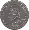 Монета. Французская Полинезия. 20 франков 2000 год. ав.