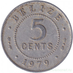 Монета. Белиз. 5 центов 1979 год. Алюминий.
