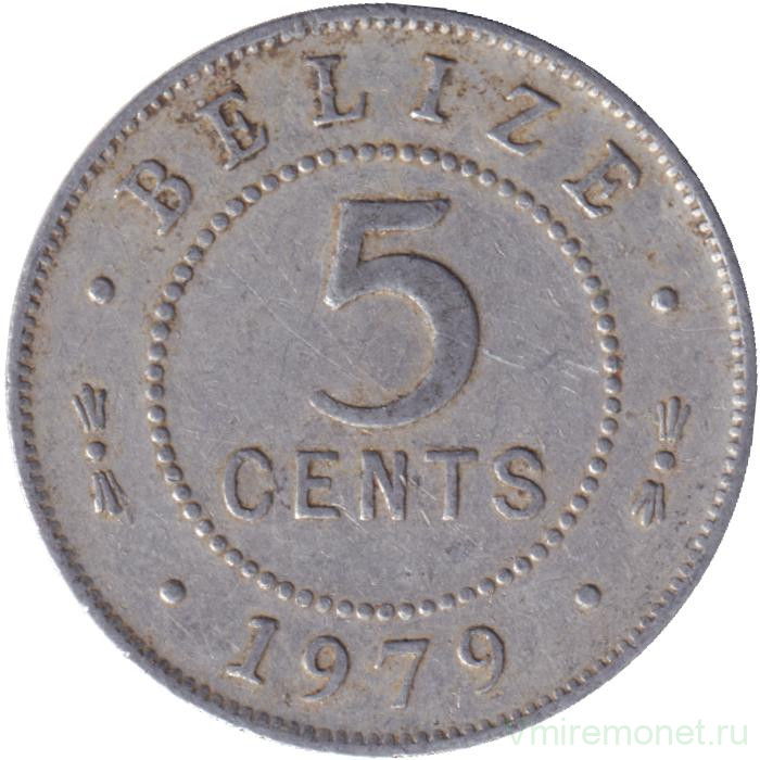 Монета. Белиз. 5 центов 1979 год. Алюминий.