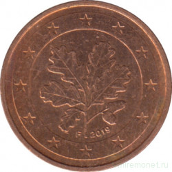Монета. Германия. 1 цент 2019 год. (F).